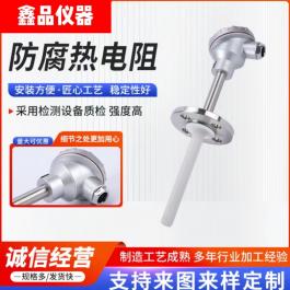 防腐熱電阻 溫度傳感器WZP-430F 用于石油化工各種腐蝕性介質(zhì)中測 長度 300mm